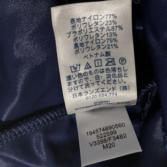 NWT Lands' End 14 Lycra xtra life swim top built in bra stay put lining navy - Picture 13 of 13